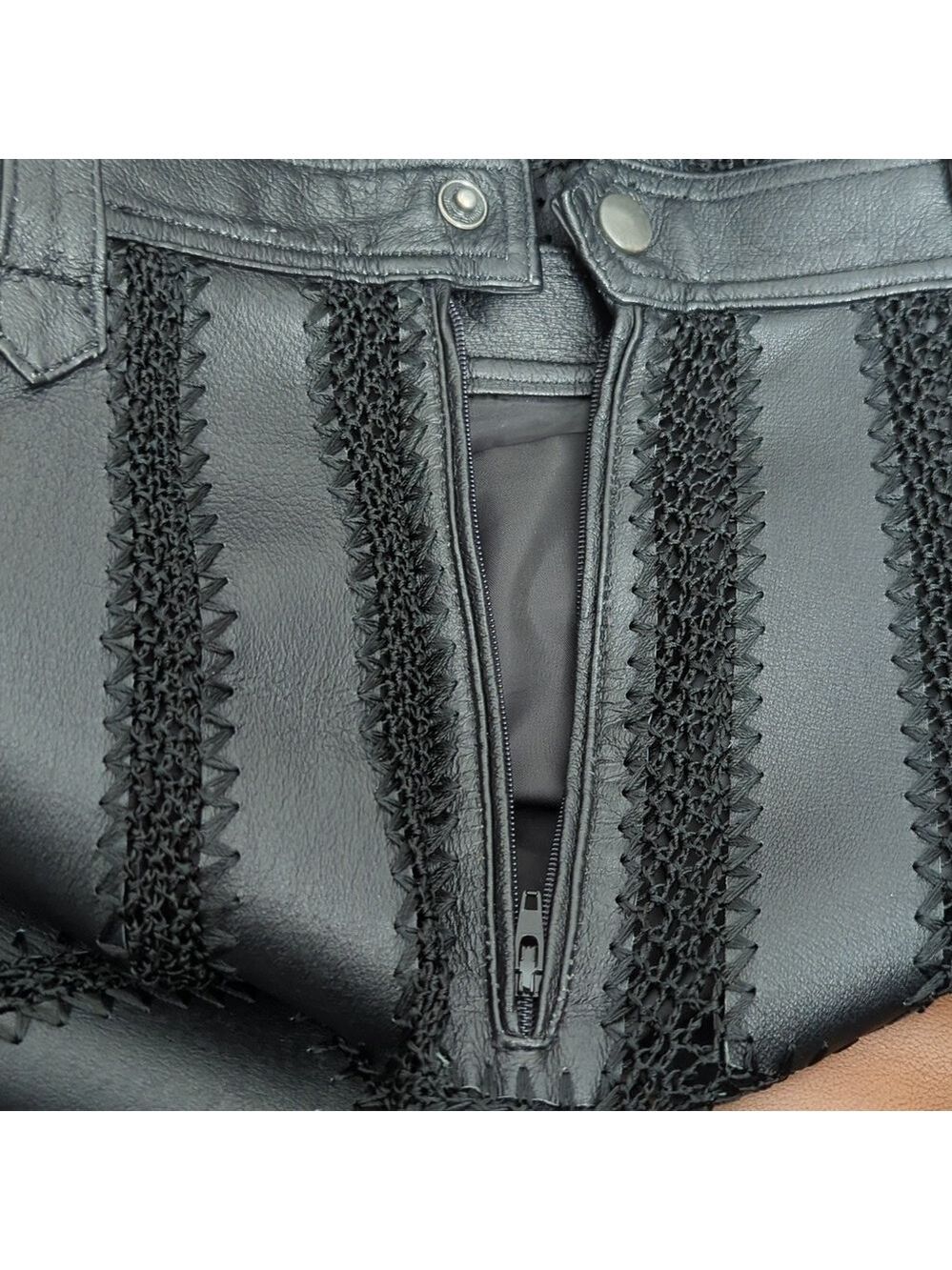 HP. Vintage Pig Leather Skirt - Picture 11 of 14